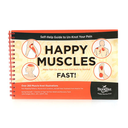 Happy Muscles® Self-Help Guide Book with Pain-Mapping Illustrations