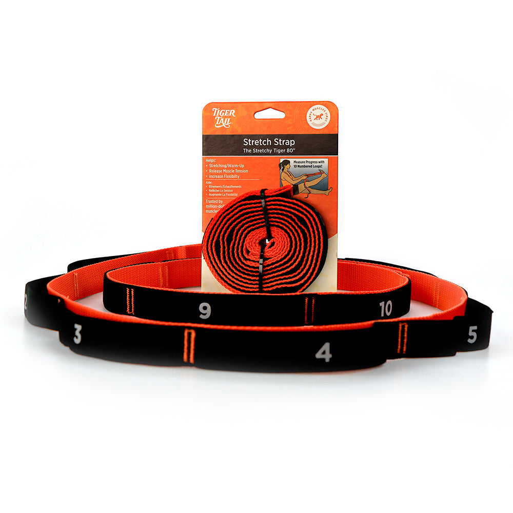 Stretchy Tiger™ 80″ Yoga Stretch Strap for Stretching and Strengthening