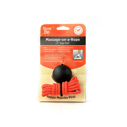 Tiger Ball® 1.7 Massage-on-a-Rope® for Foot and Smaller Muscles