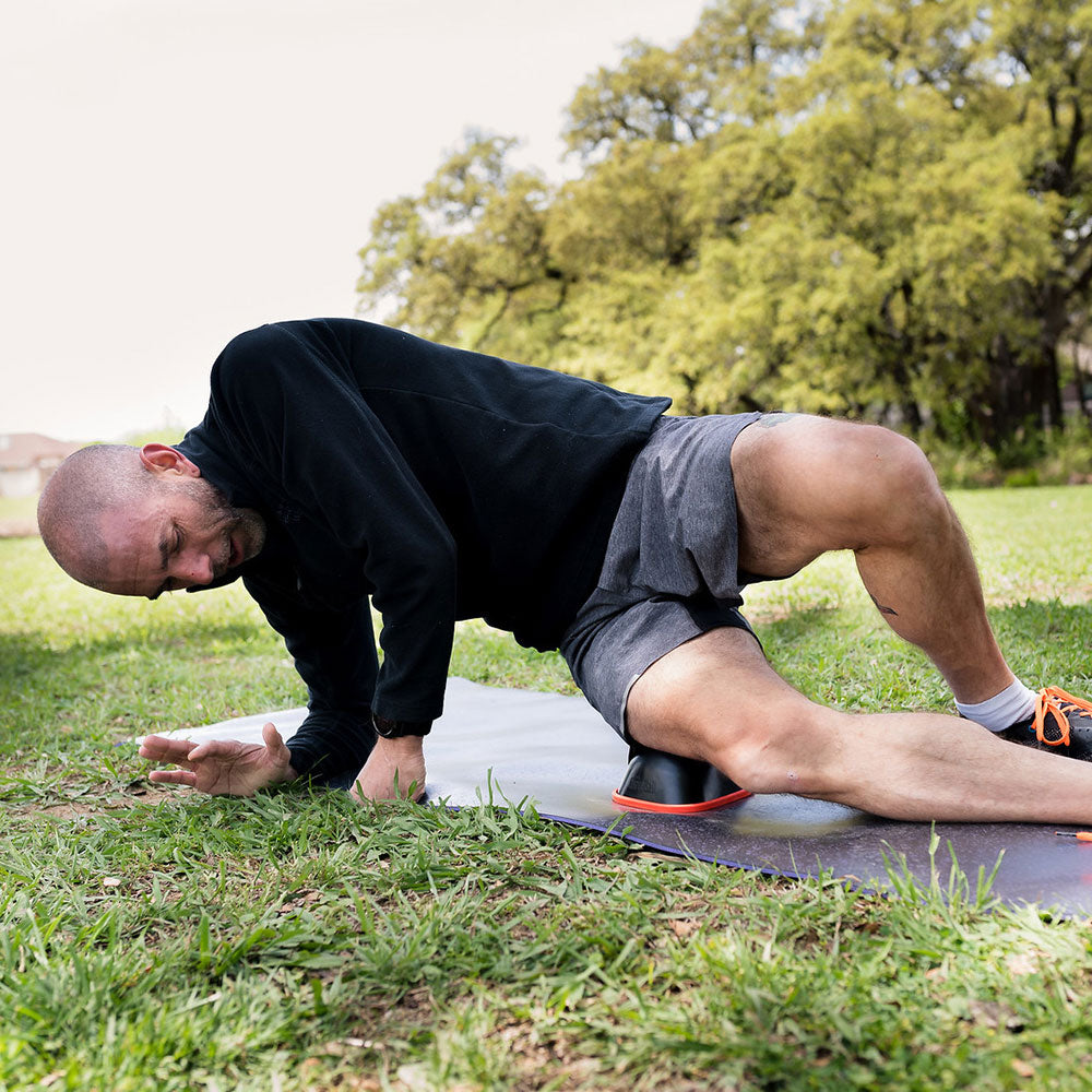 The Curve Ball® Stationary Foam Roller for Bigger Muscle Groups