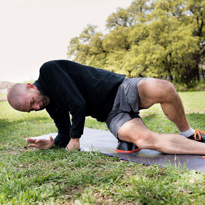 The Curve Ball® Stationary Foam Roller for Bigger Muscle Groups