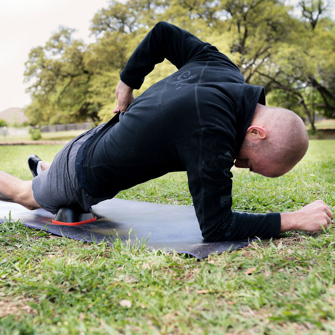 The Curve Ball® Stationary Foam Roller for Bigger Muscle Groups