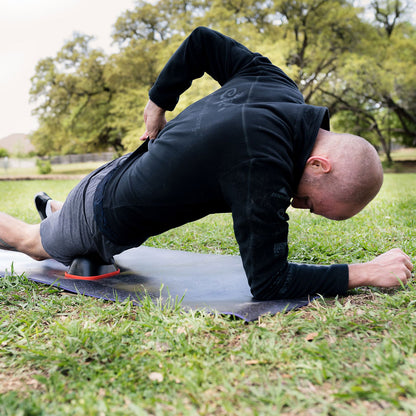 The Curve Ball® Stationary Foam Roller for Bigger Muscle Groups
