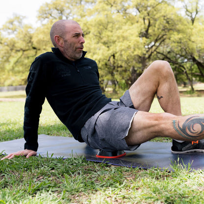 The Curve Ball® Stationary Foam Roller for Bigger Muscle Groups